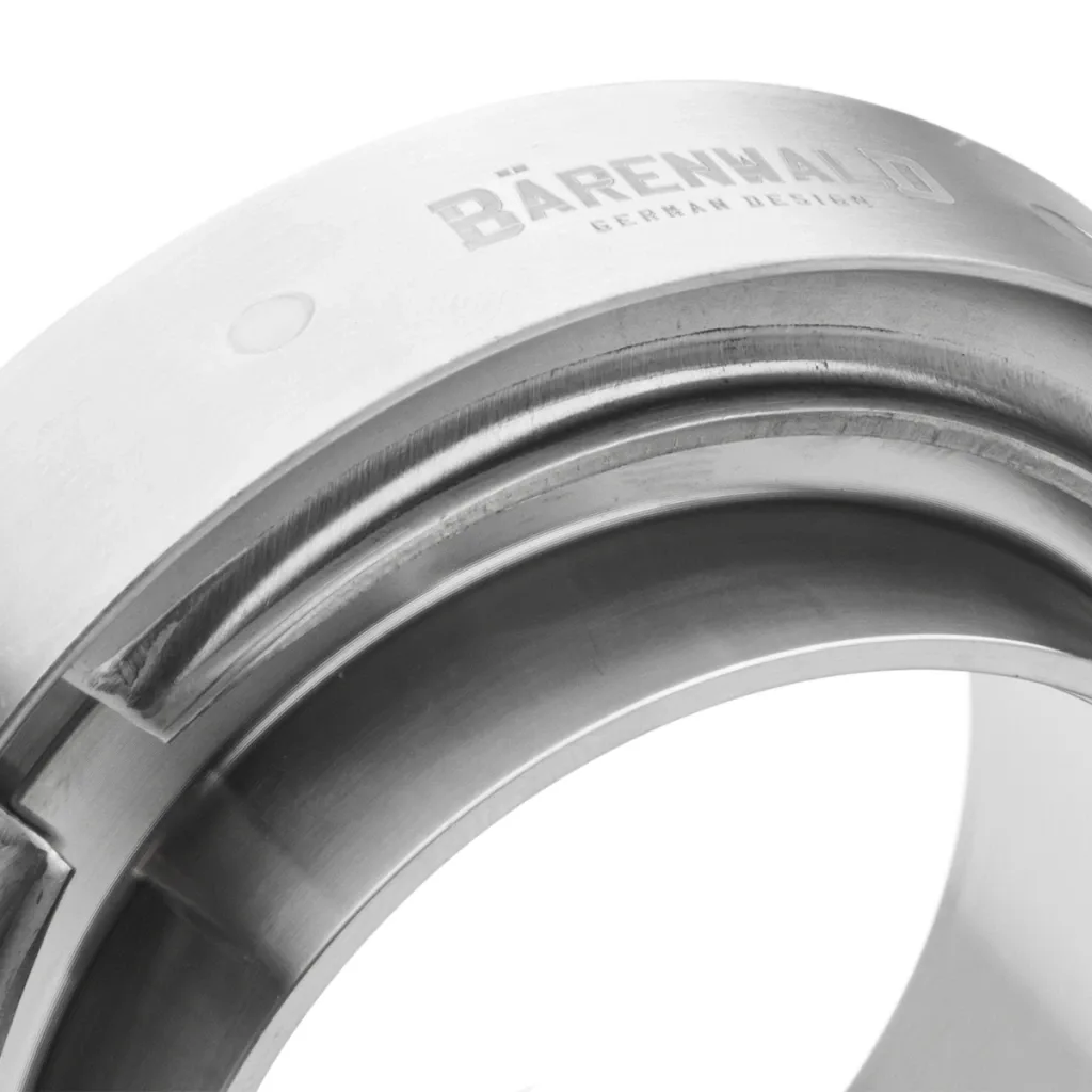 Abraçadeira em aço inox V-Band 2,5" com engate quick Bärenwald — foto 2