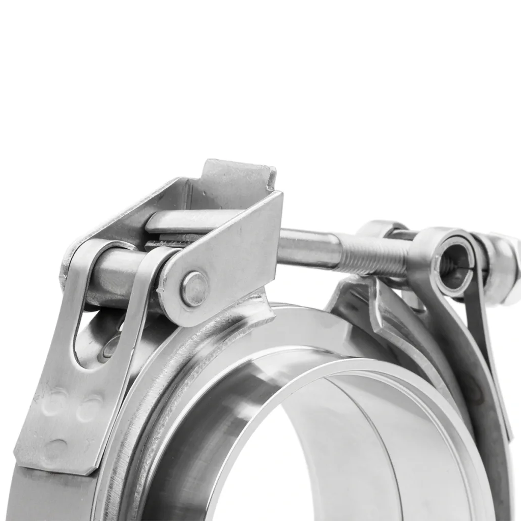 Abraçadeira em aço inox V-Band 2,5" com engate quick Bärenwald — foto 4