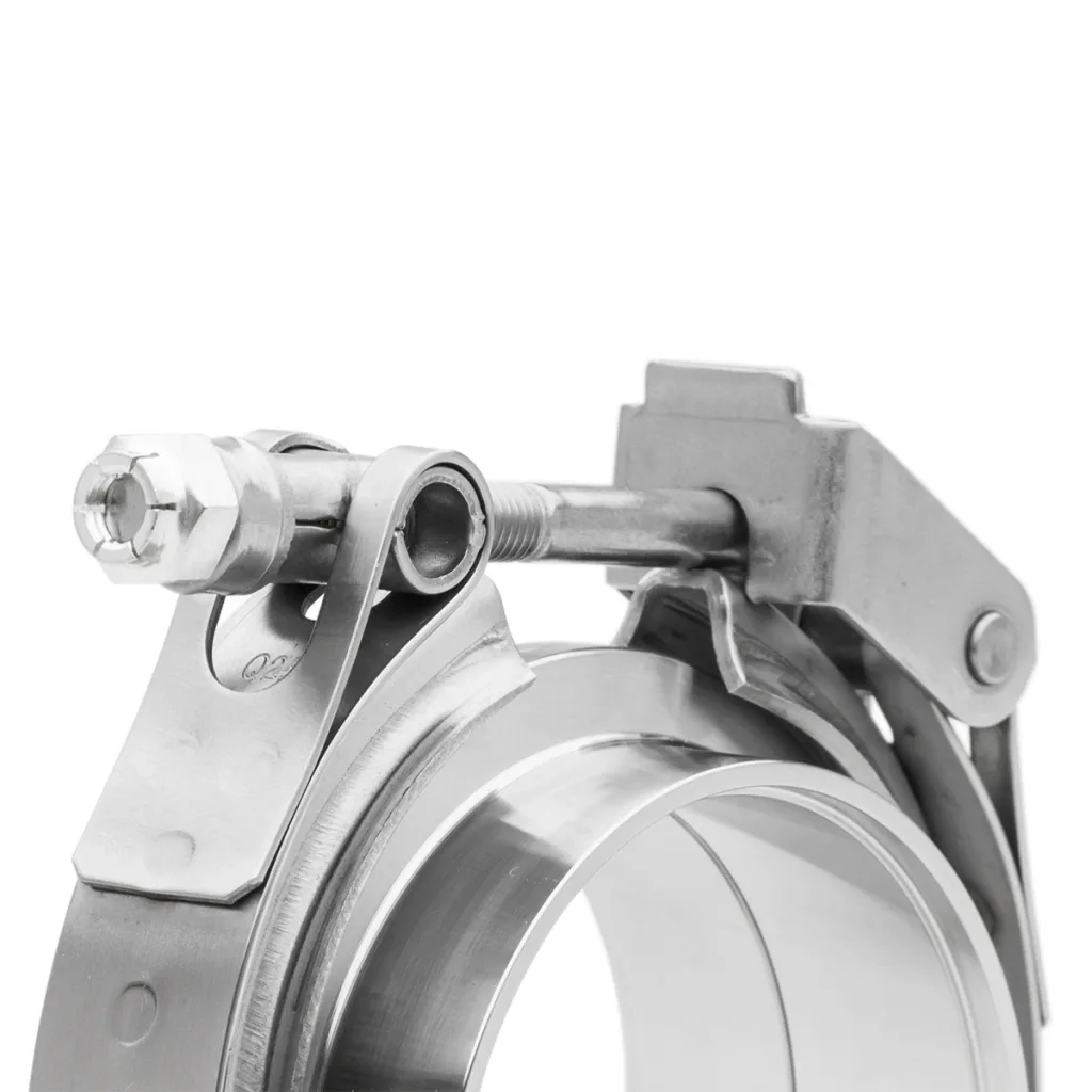 Abraçadeira em aço inox V-Band 2,5" com engate quick Bärenwald — foto 5