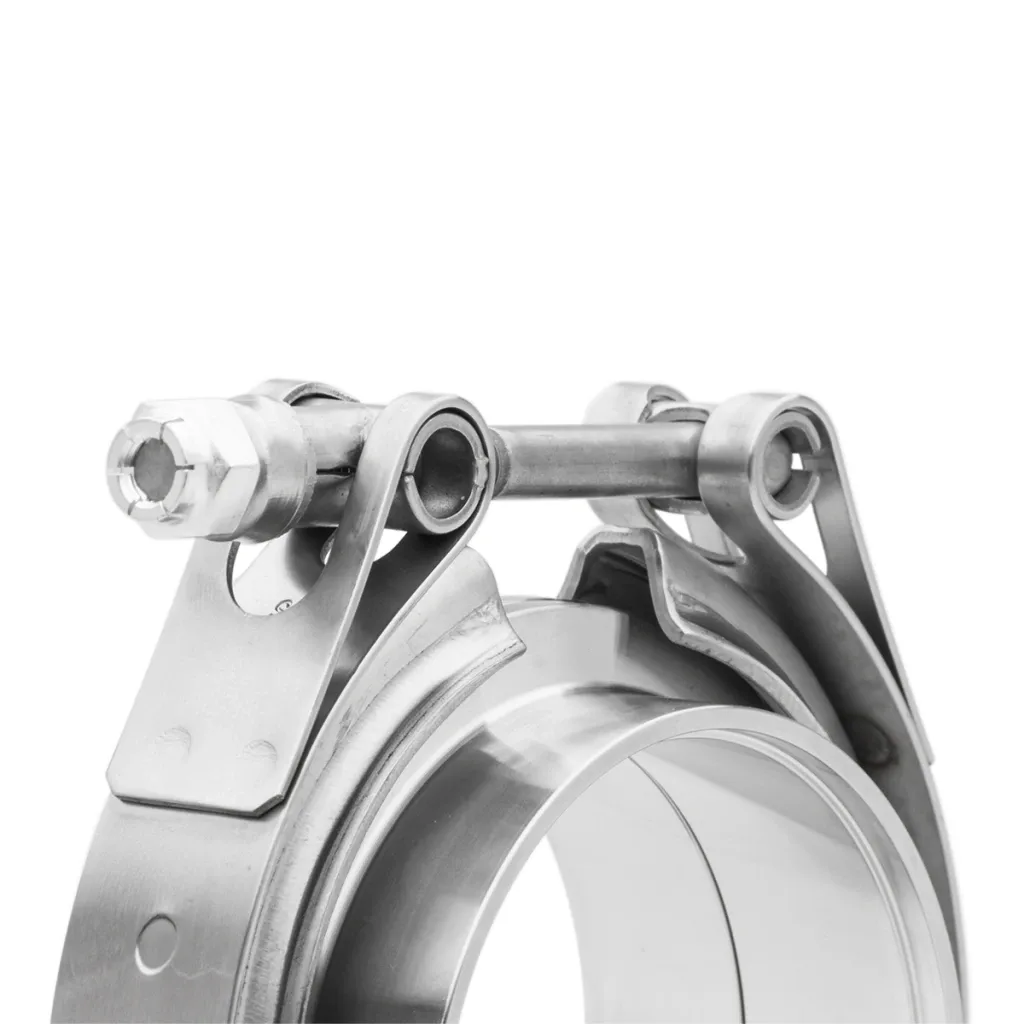 Abraçadeira em aço inox V-Band 2,5" com engate standard Bärenwald — foto 6