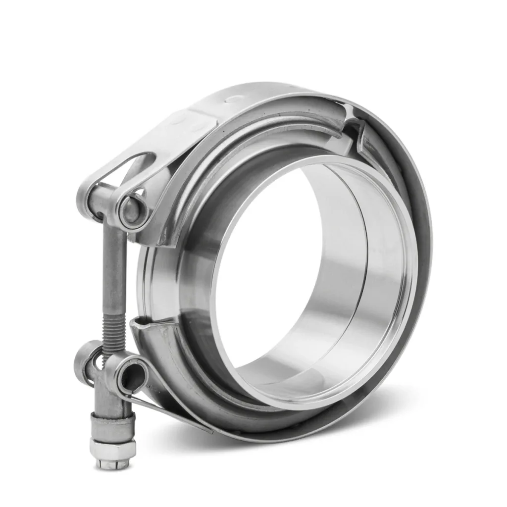 Abraçadeira em aço inox V-Band 2,5" com engate standard Bärenwald — foto 8