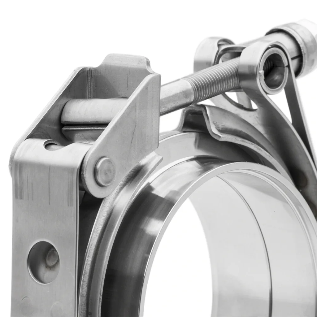 Abraçadeira em aço inox V-Band 3" com engate quick Bärenwald — foto 3