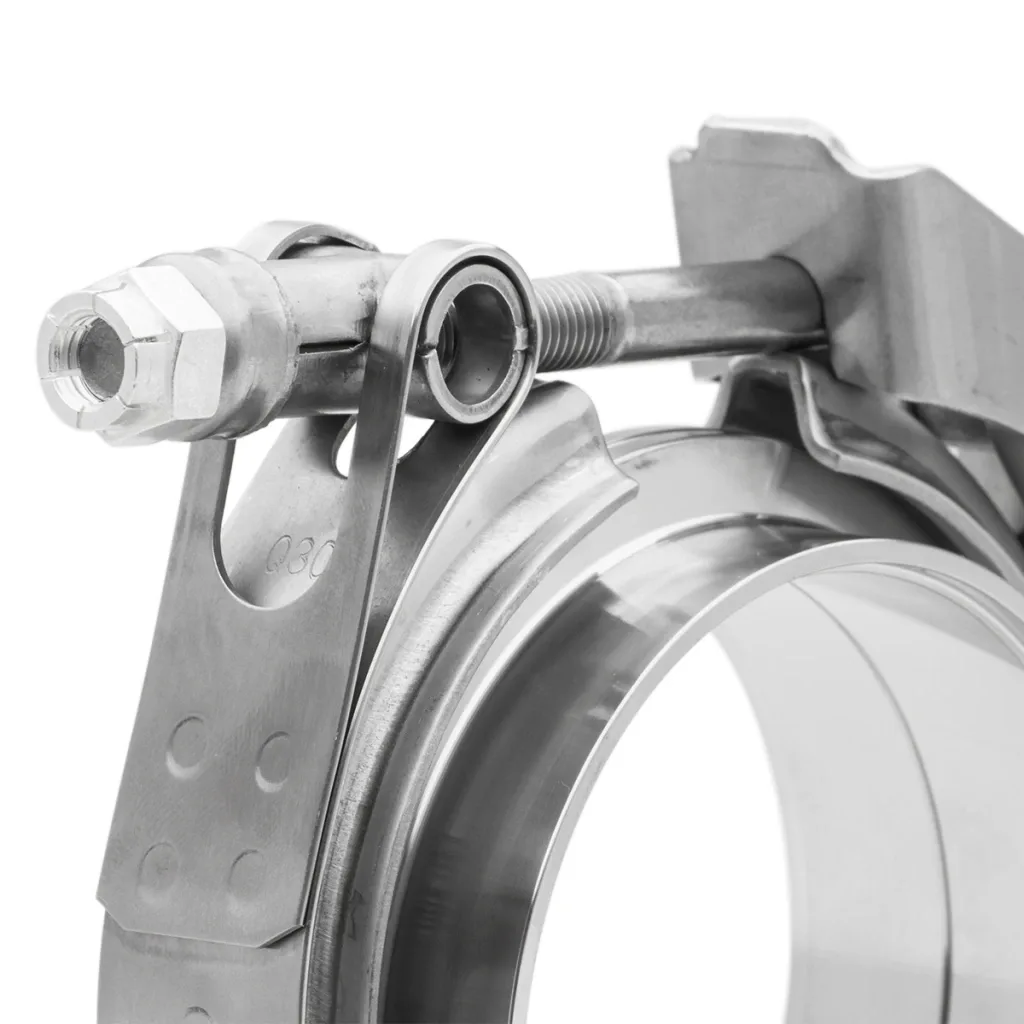 Abraçadeira em aço inox V-Band 3" com engate quick Bärenwald — foto 4