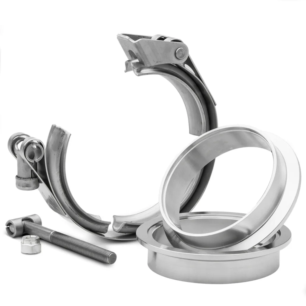Abraçadeira em aço inox V-Band 3" com engate quick Bärenwald — foto 5