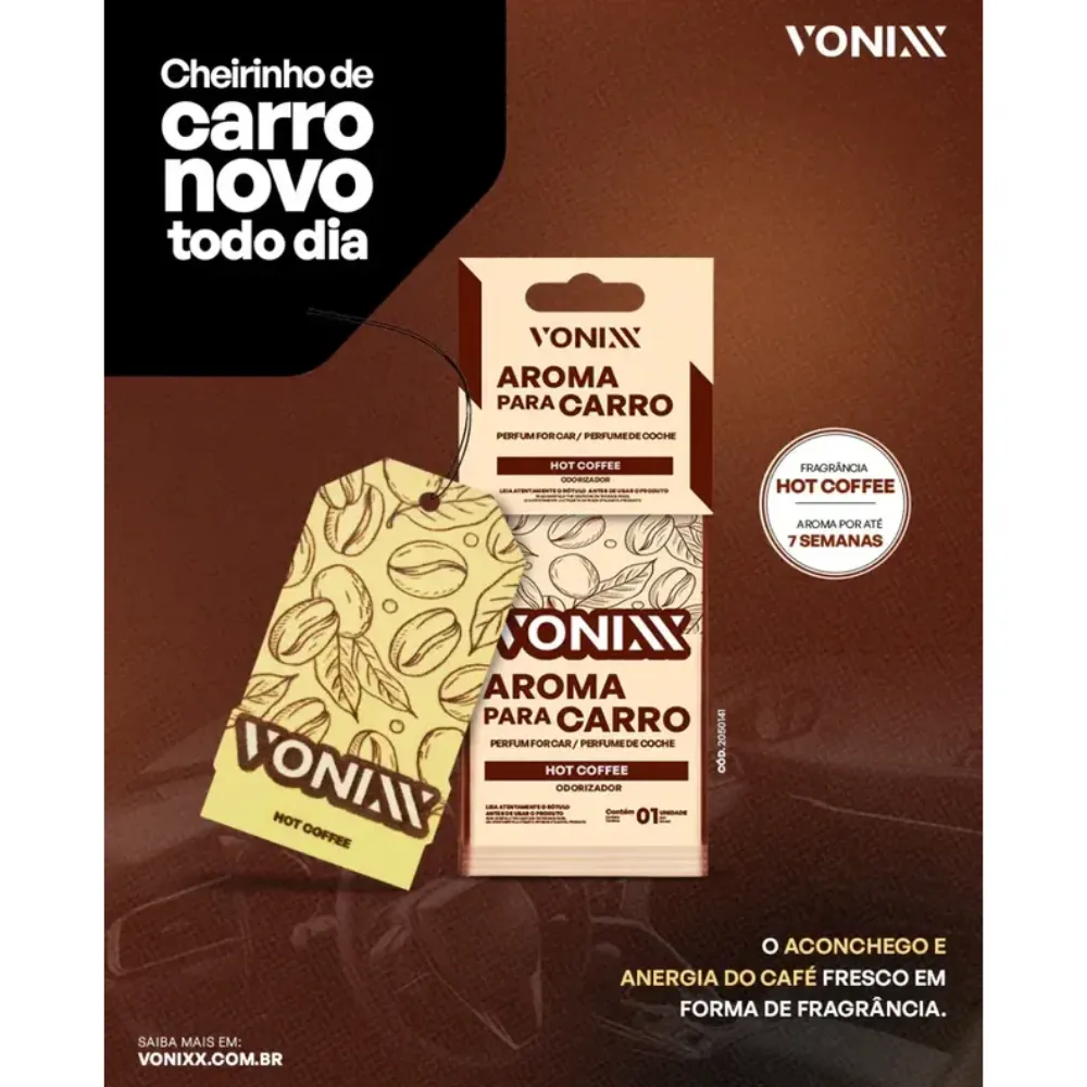 Aromatizante Automotivo Hot Coffee Vonixx — foto 2