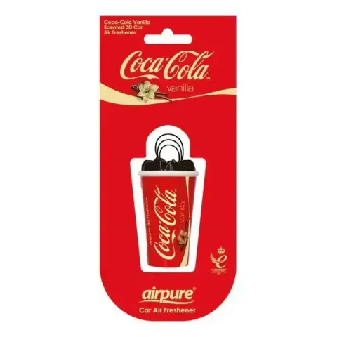Aromatizante Coca-Cola Vanilla Copo 3D Airpure