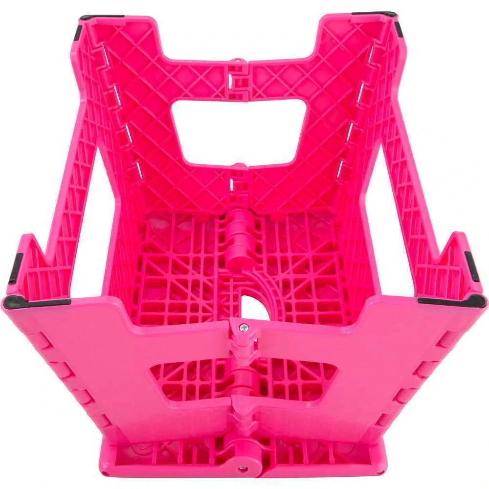 Banqueta plástica dobrável Vonder (220mm de altura - Rosa) — foto 10