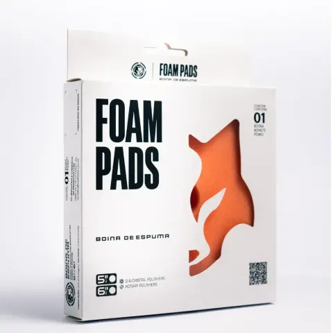 Boina Espuma Corte Wolf Pads (5 polegadas - Laranja)