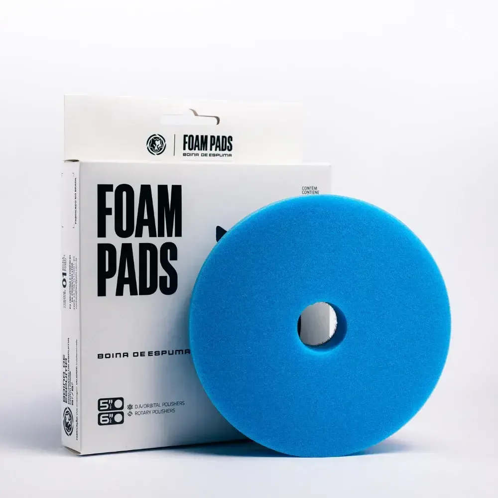 Boina Espuma Refino Wolf Pads (3 polegadas - Azul)