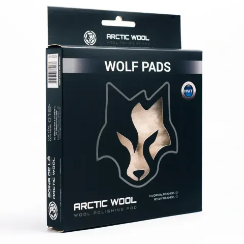 Boina Lã Natural Artic Wool Corte com Interface Wolf Pads (3 polegadas)