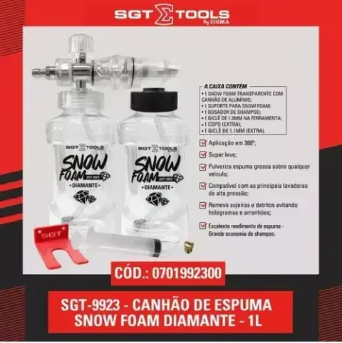 Canhão de espuma Snow Foam Diamante Sigma Tools (1 litro) — foto 2