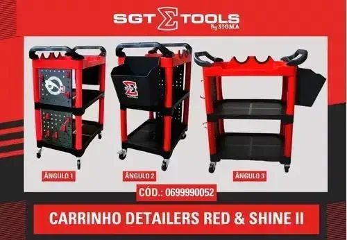 Carrinho Detailers Red & Shine Sigma Tools — foto 6