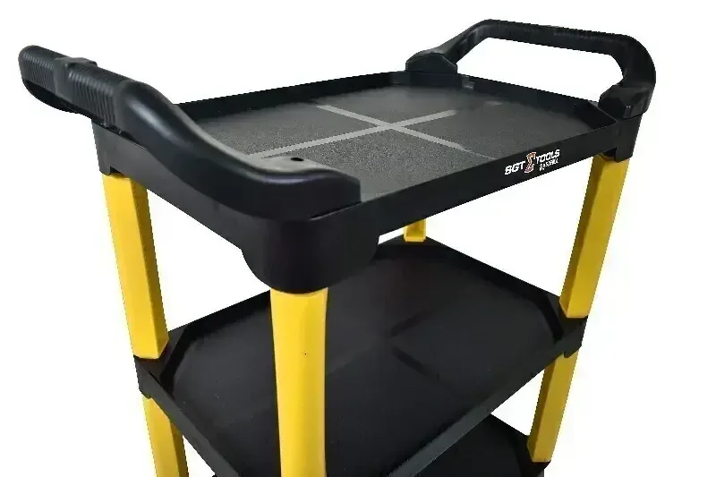 Carrinho para ferramentas 3 bandejas Sigma Tools (Amarelo) — foto 2
