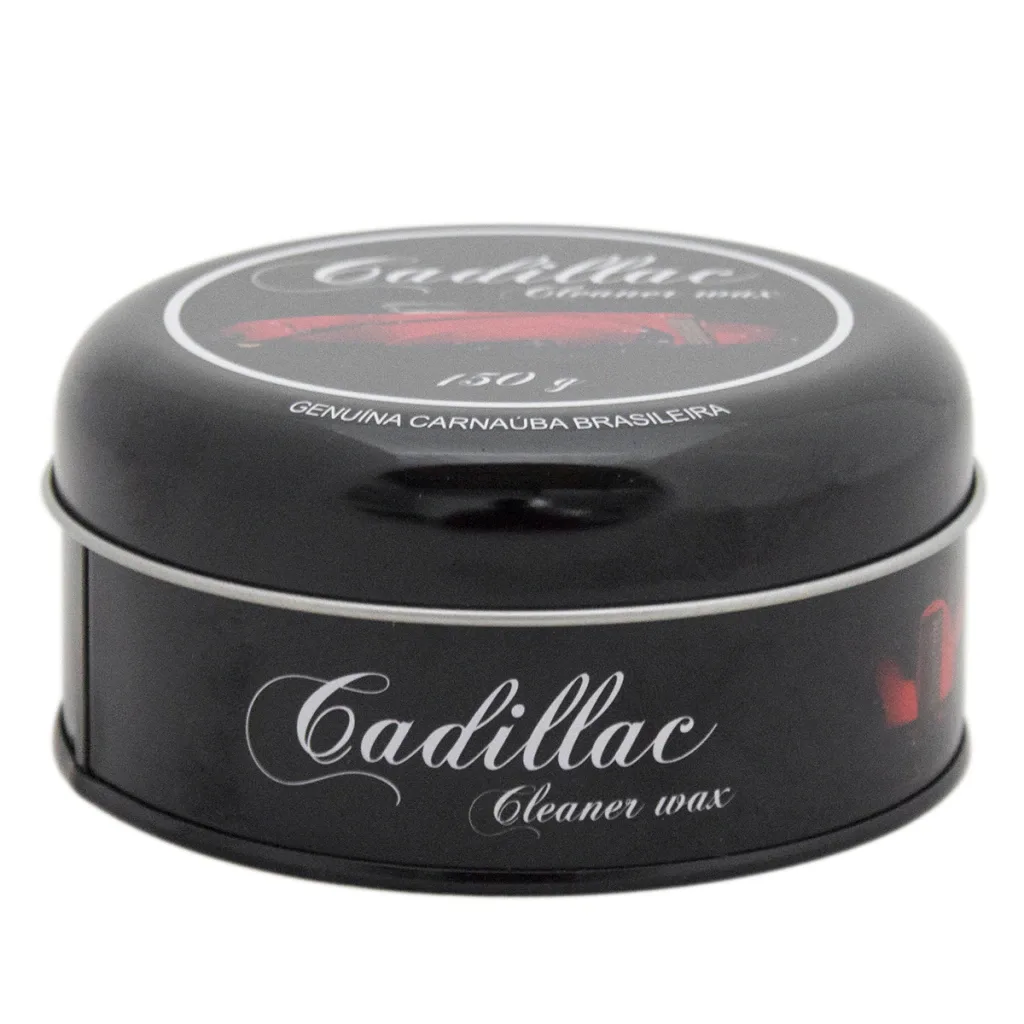 Cera carnaúba Cleaner Wax com aplicador Cadillac (150g) + Flanela 40x40cm — foto 5