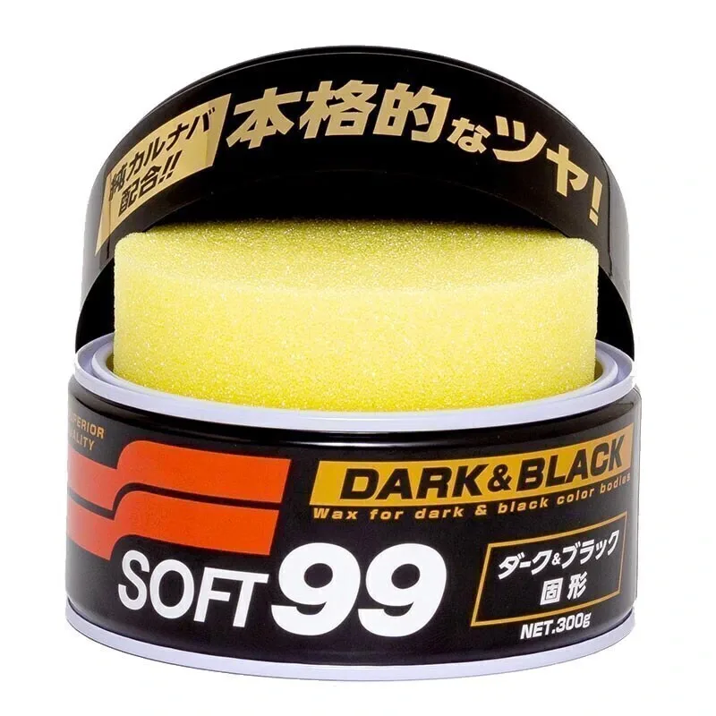 Cera Carnaúba Especial Dark & Black Soft99 (300g) - Carros Escuros — foto 2
