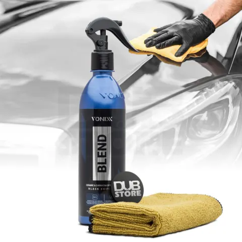 Cera em spray Blend Black Vonixx + Flanela de Microfibra (500ml)