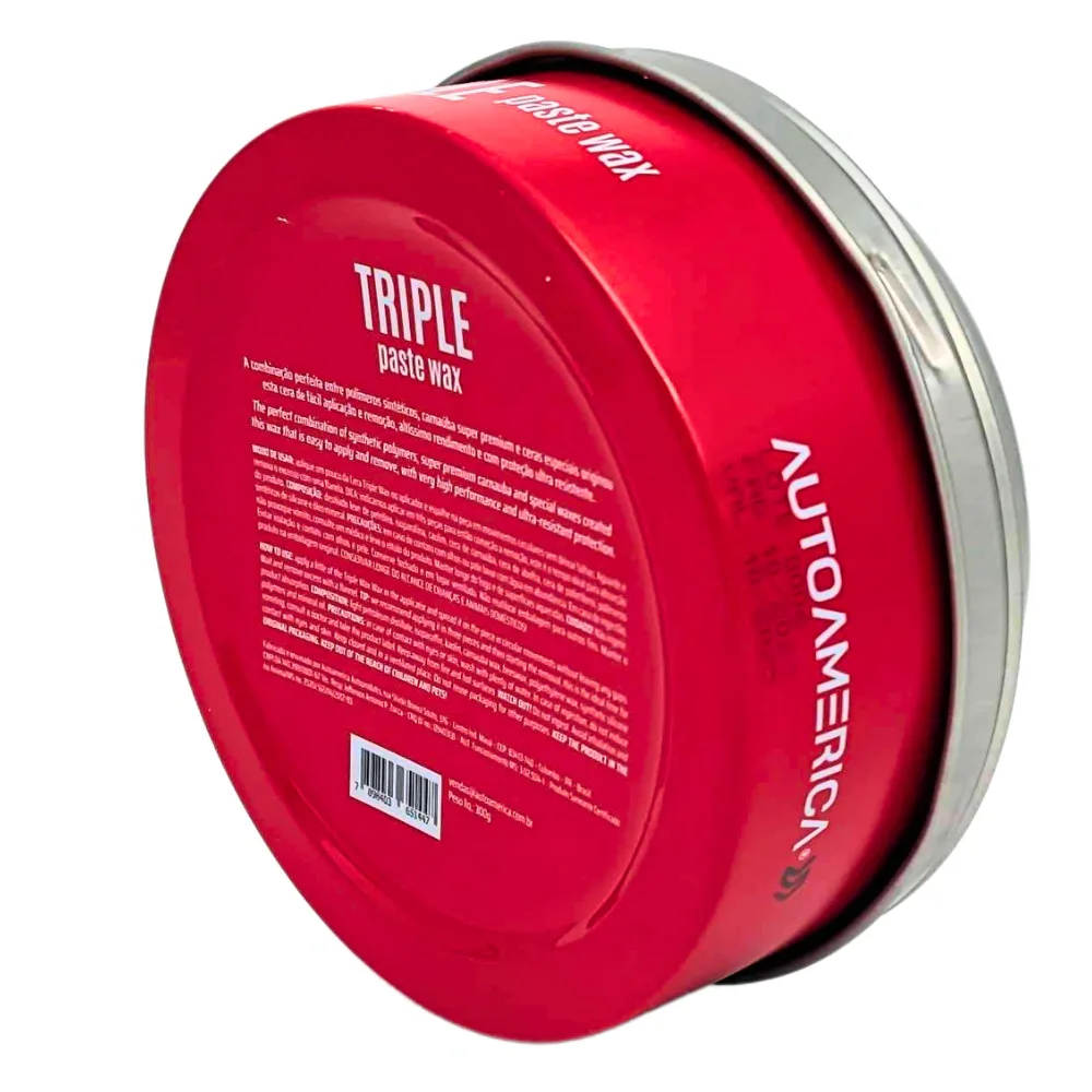 Cera Triple Wax pasta 3 em 1 Autoamerica (300g) — foto 3