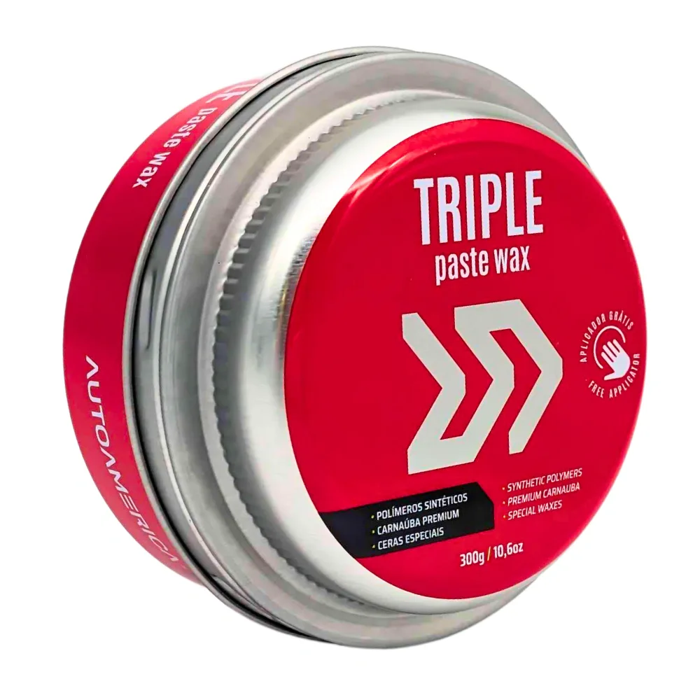 Cera Triple Wax pasta 3 em 1 Autoamerica (300g) — foto 5
