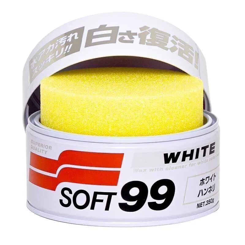 Cera White Cleaner Wax Limpadora Soft99 (350g) - Carros Claros — foto 2