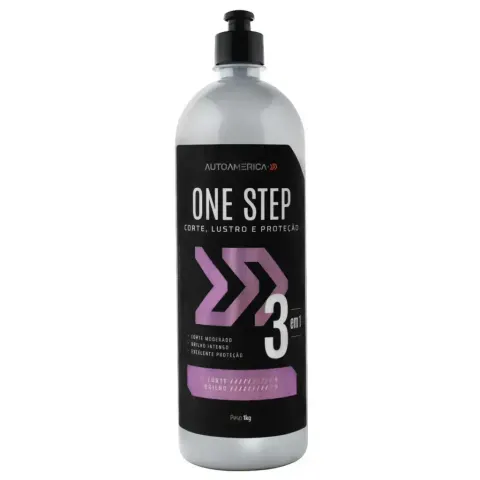 Composto polidor One Step 3 em 1 Autoamerica Corte, Lustro e Proteção (1Kg)