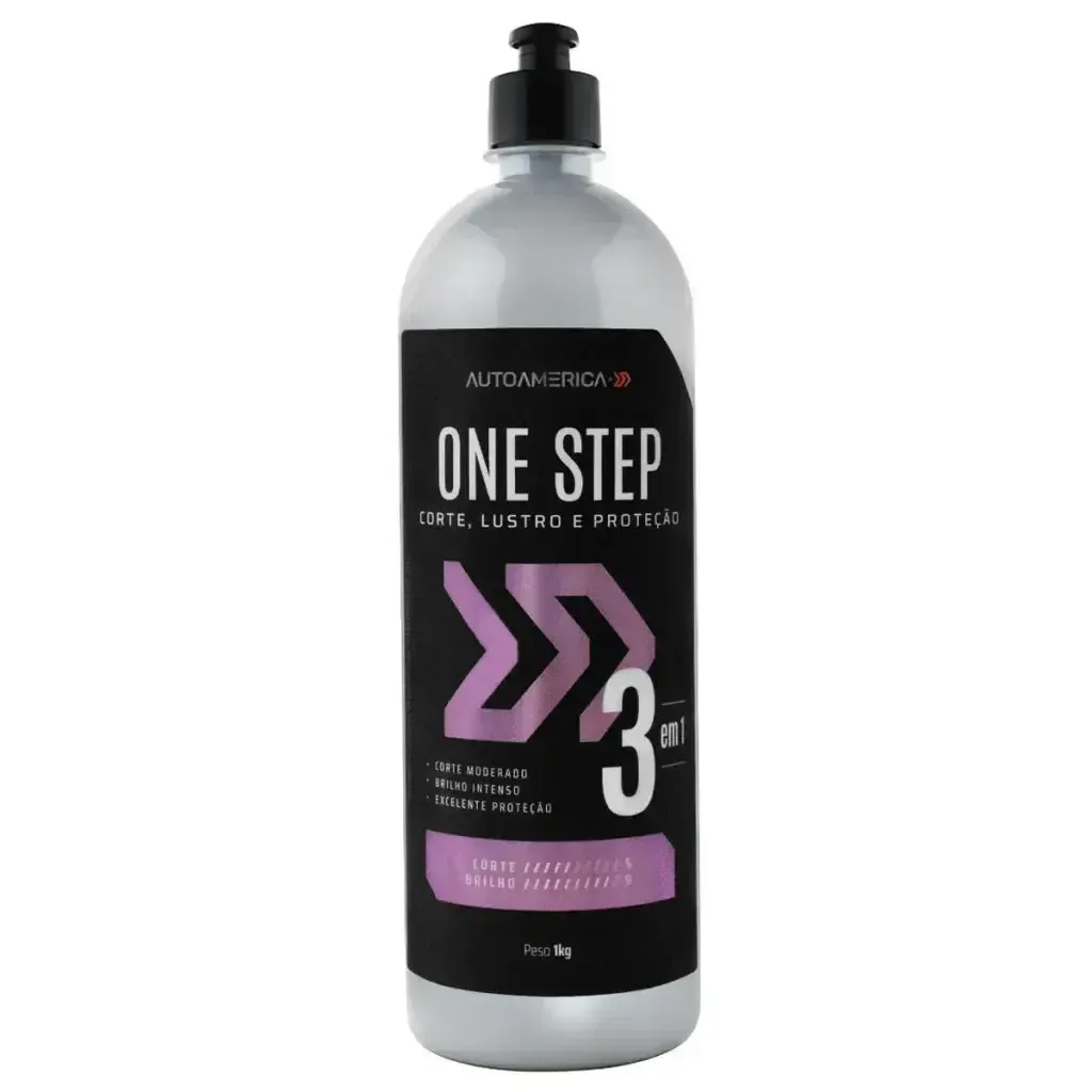 Composto polidor One Step 3 em 1 Autoamerica Corte, Lustro e Proteção (1Kg)