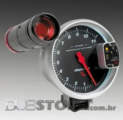 Conta-giros com shift light Metrika (5" com fundo preto)