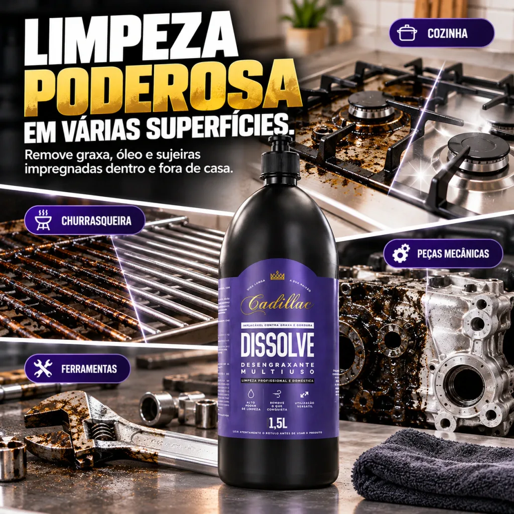Desengraxante Multiuso Dissolve Cadillac (1,5 litro) — foto 3