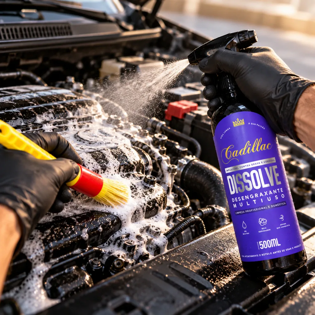 Desengraxante Multiuso Dissolve Cadillac 500ml + Pincel — foto 3