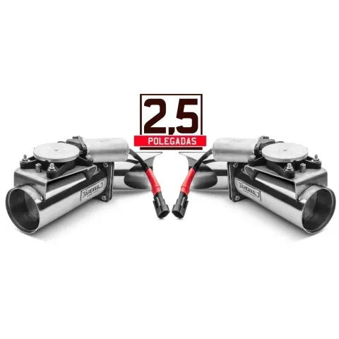 Difusor Duplo de escape eletrônico slim em inox Bärenwald 2,5"