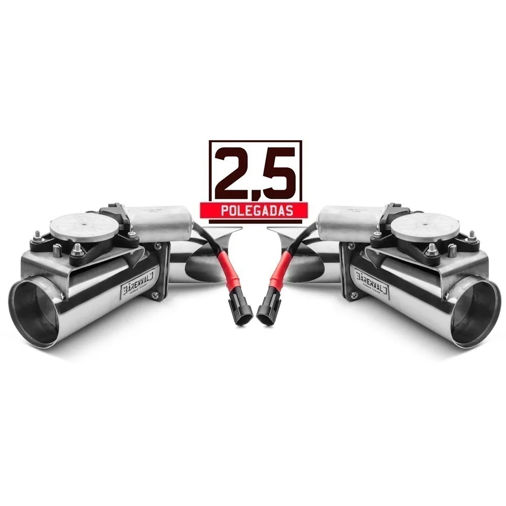 Difusor Duplo de escape eletrônico slim em inox Bärenwald 2,5"