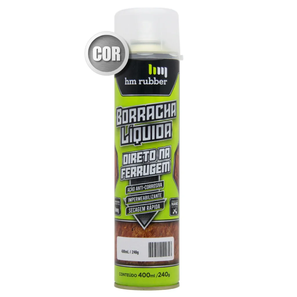 Envelopamento em spray HM Rubber Alumínio (400ml)