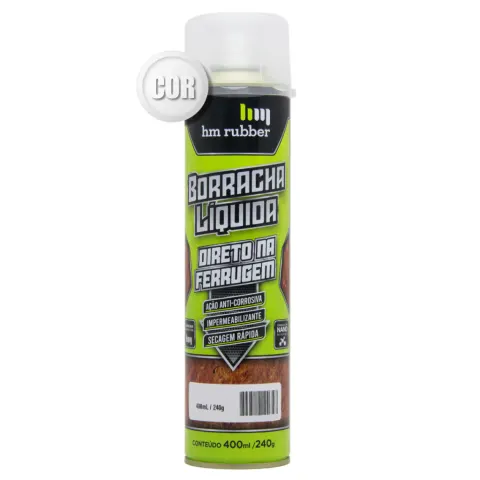 Envelopamento em spray HM Rubber Branco Fosco (400ml)