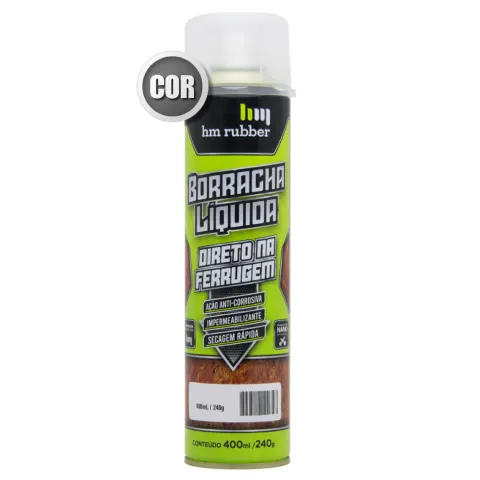 Envelopamento em spray HM Rubber Cinza Fosco (400ml)