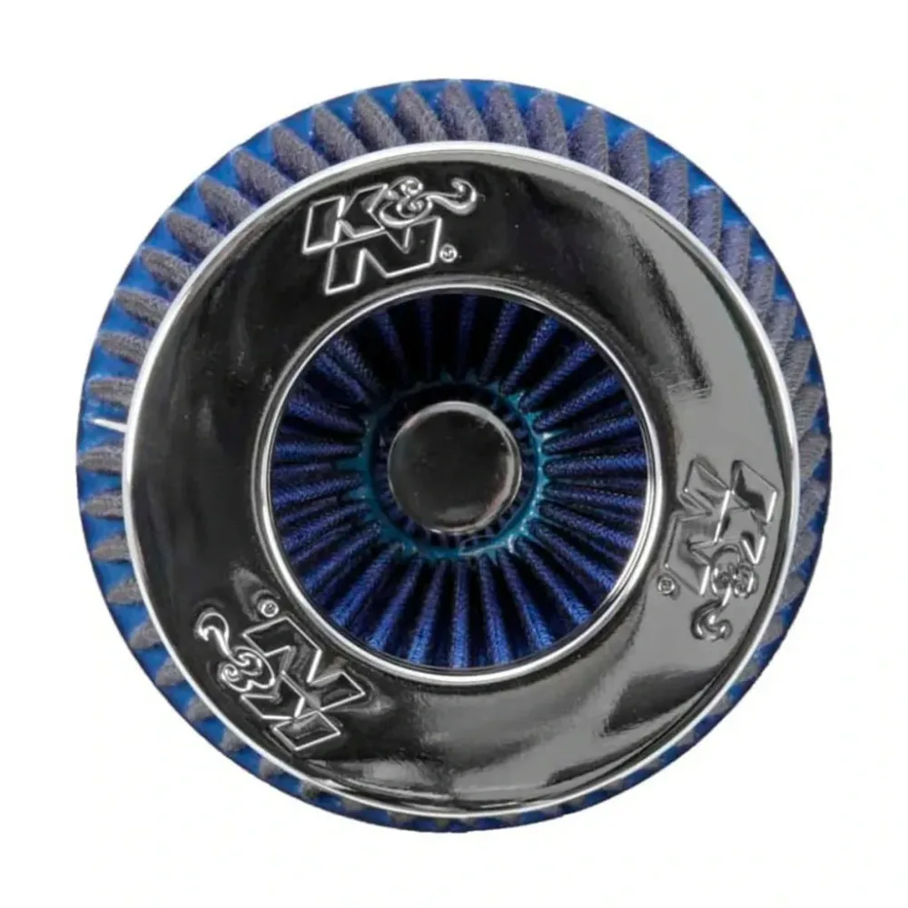 Filtro de ar esportivo K&N cônico duplo fluxo (azul) — foto 3