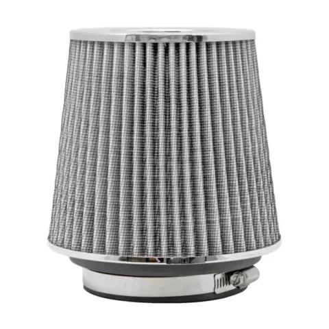 Filtro de ar esportivo K&N cônico duplo fluxo (cinza)
