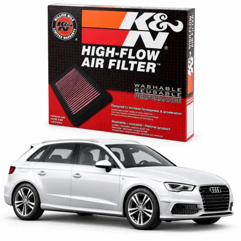 Filtro de ar esportivo K&N inbox Audi A3 1.4 TFSI 2014+