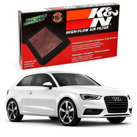 Filtro de ar esportivo K&N inbox Audi A3 1.8 TFSI 2013+
