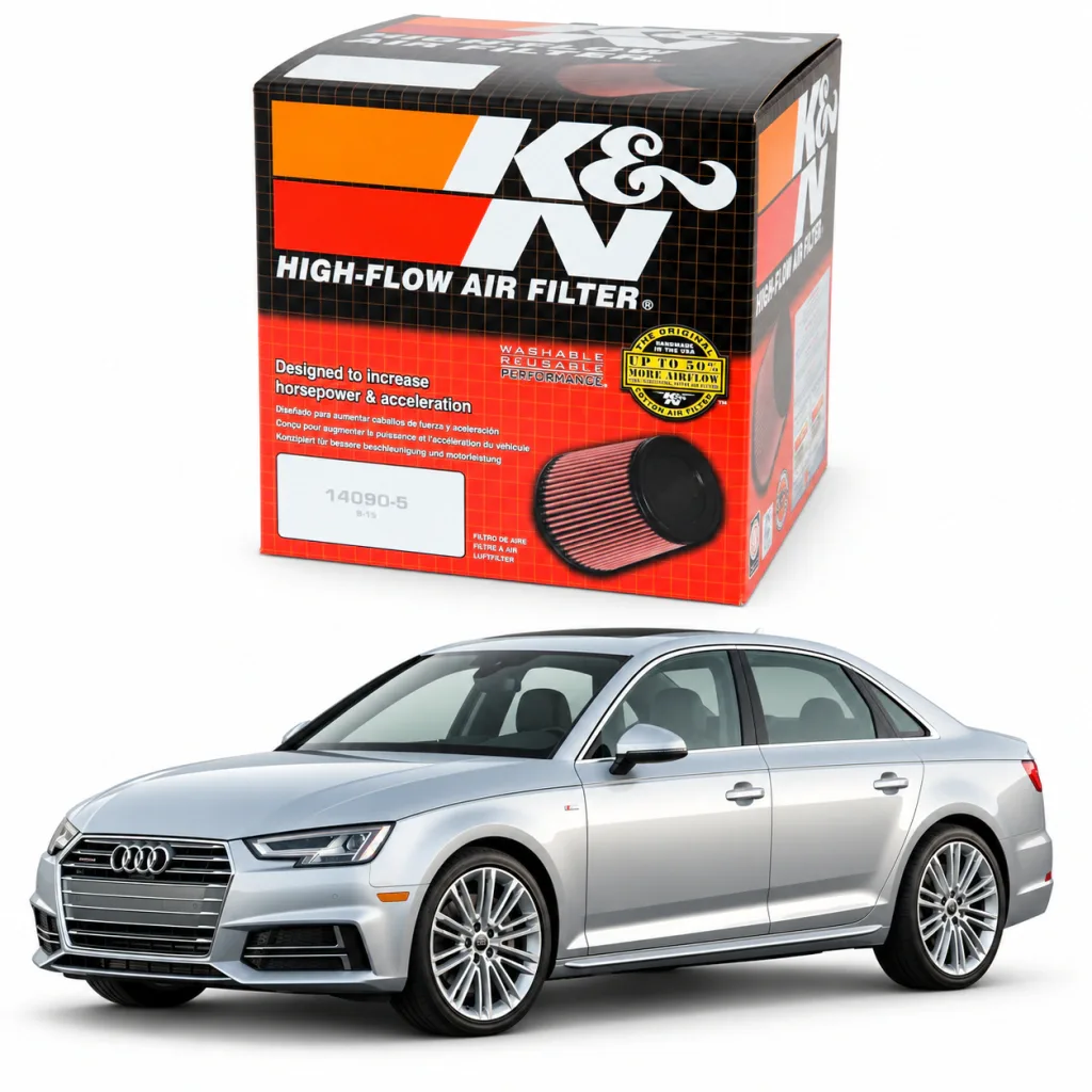 Filtro de ar esportivo K&N inbox Audi A4 2.0T 2017+