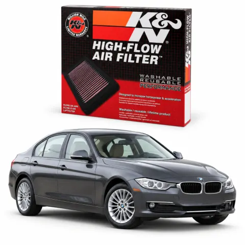 Filtro de ar esportivo K&N inbox BMW F30 316i / 320i / 328i 2012/2018