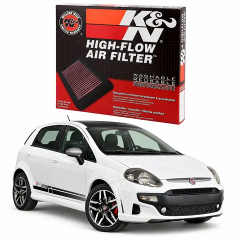 Filtro de ar esportivo K&N inbox Fiat Punto 1.4 T-Jet