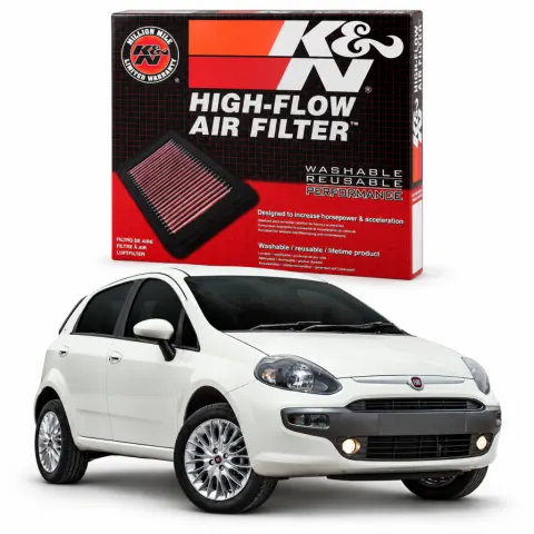 Filtro de ar esportivo K&N inbox Fiat Punto 1.8