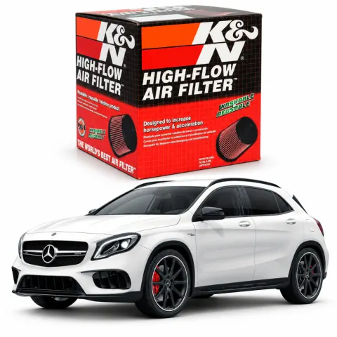 Filtro de ar esportivo K&N inbox Mercedes GLA45 AMG
