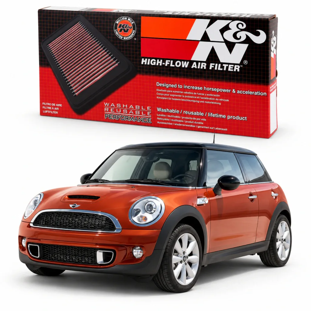 Filtro de ar esportivo K&N inbox Mini Cooper S 1.6T 2007 / 2013