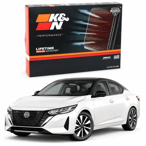 Filtro de ar esportivo K&N inbox Nissan Sentra 2.0 2018/2019