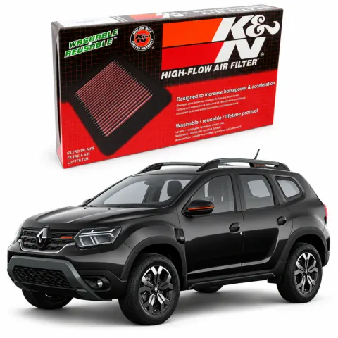 Filtro de ar esportivo K&N inbox Renault Duster / Oroch 1.6 16v