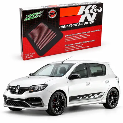 Filtro de ar esportivo K&N inbox Renault Sandero RS 2.0