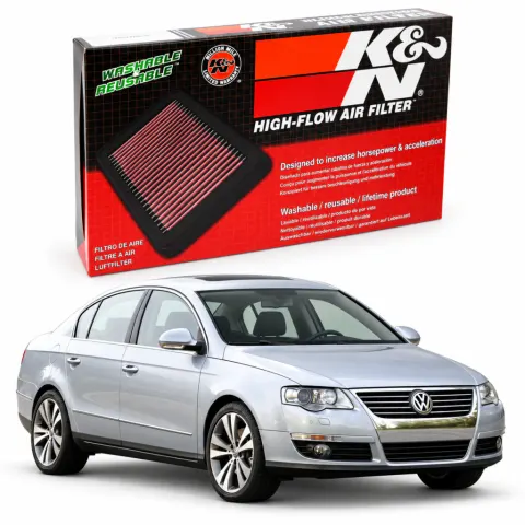 Filtro de ar esportivo K&N inbox Volkswagen Passat 2.0 TFSI 2010+