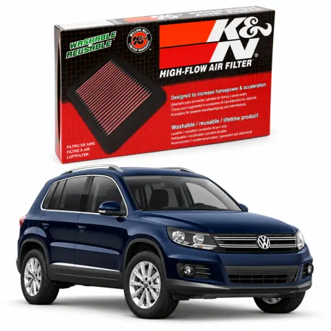 Filtro de ar esportivo K&N inbox Volkswagen Tiguan 2.0 TFSI