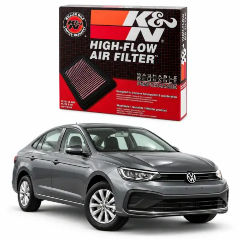 Filtro de ar esportivo K&N inbox Volkswagen Virtus 1.0 TSi