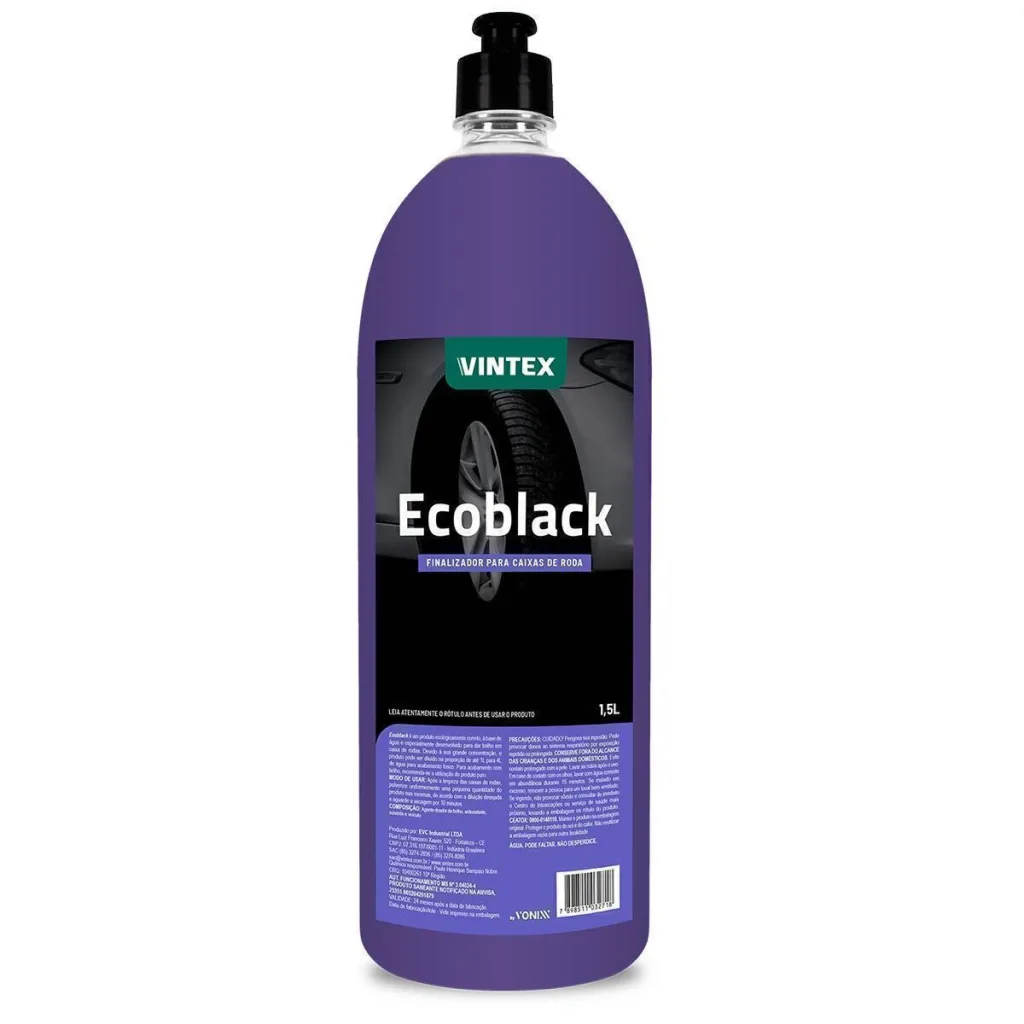 Finalizador para caixa de rodas Ecoblack Vintex (1,5 litro)